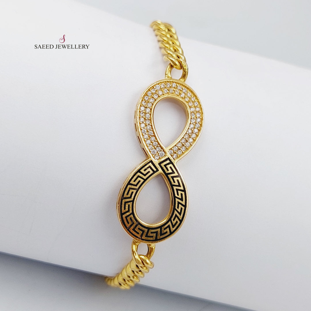 21K Gold Infinite Bracelet by Saeed Jewelry - Image 1