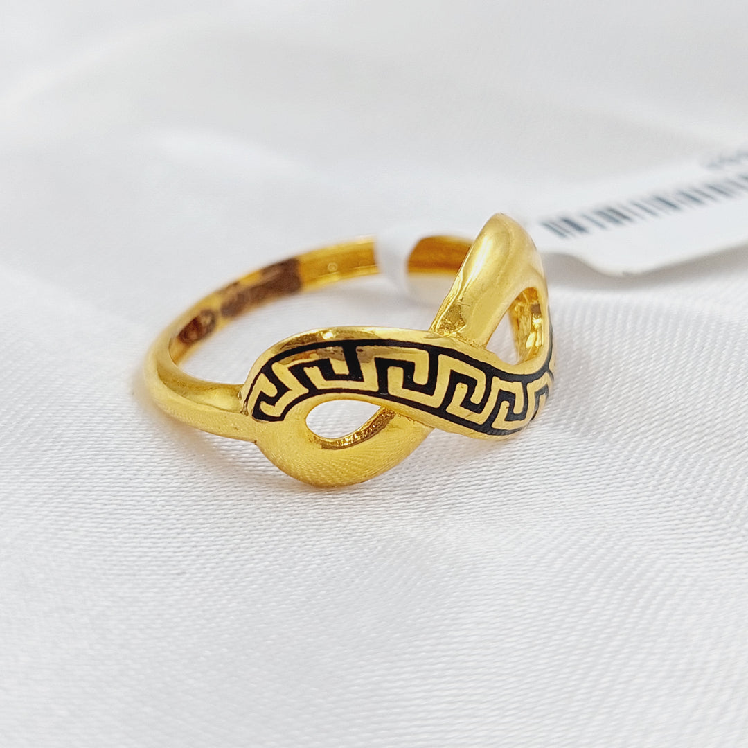 21K Gold Infinite Ring by Saeed Jewelry - Image 3