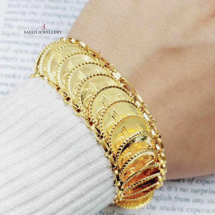 21K Gold Insaf Rashadi Bracelet by Saeed Jewelry - Image 2