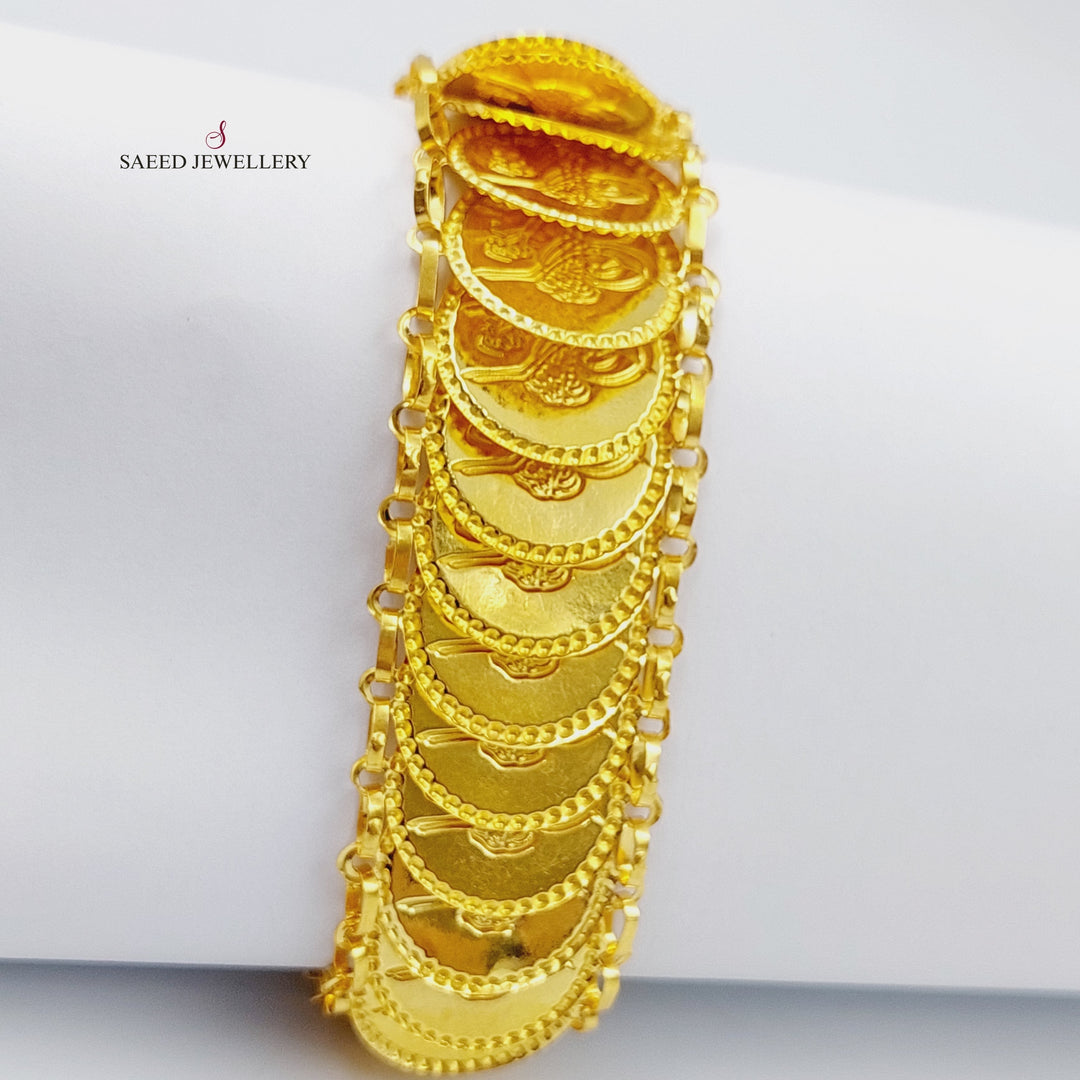 21K Gold Insaf Rashadi Bracelet by Saeed Jewelry - Image 4