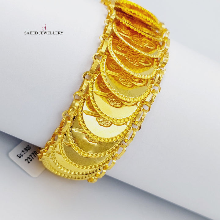 21K Gold Insaf Rashadi Bracelet by Saeed Jewelry - Image 1