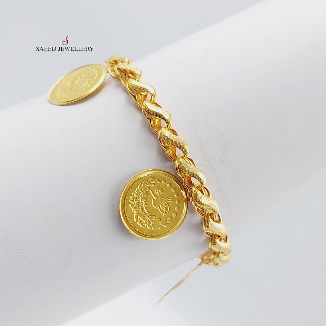 21K Gold Insaf Rashadi Bracelet by Saeed Jewelry - Image 1