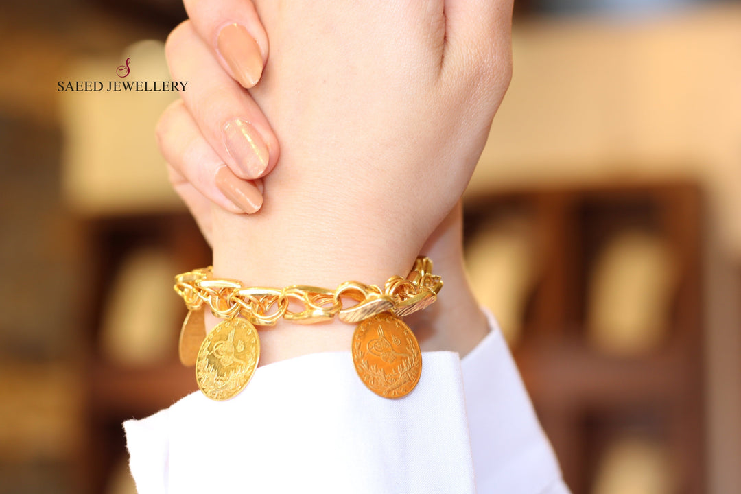 21K Gold Insaf Rashadi Bracelet by Saeed Jewelry - Image 1