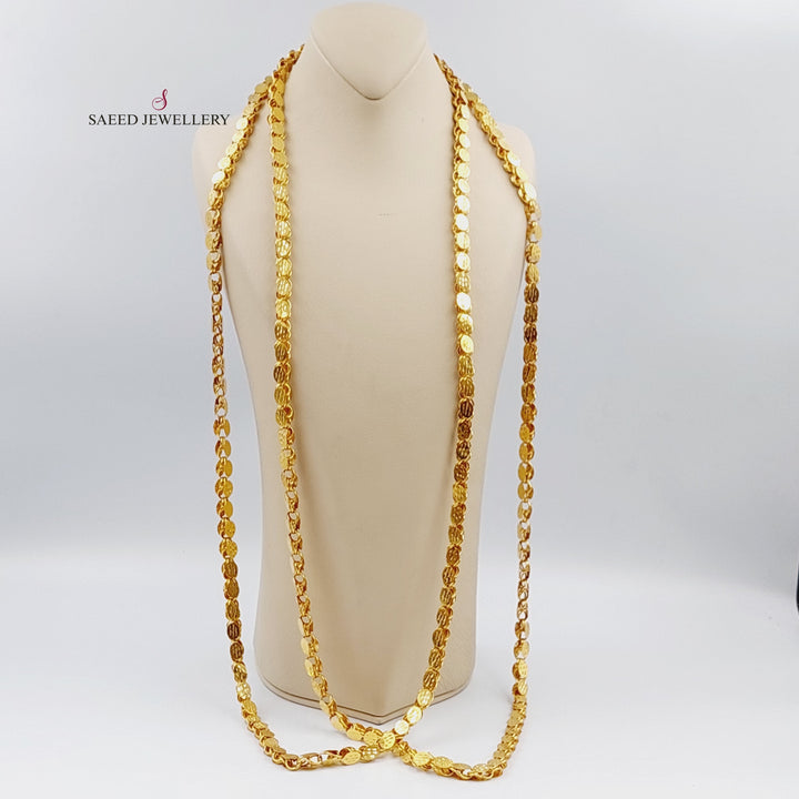 21K Gold Jarir Halabi Necklace two meters by Saeed Jewelry - Image 1