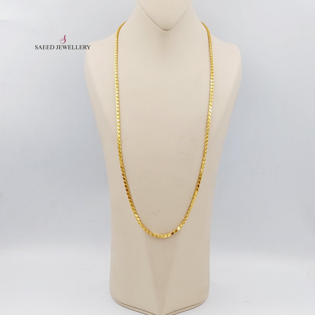 21K Gold Jarir Necklace 75 cm by Saeed Jewelry - Image 1