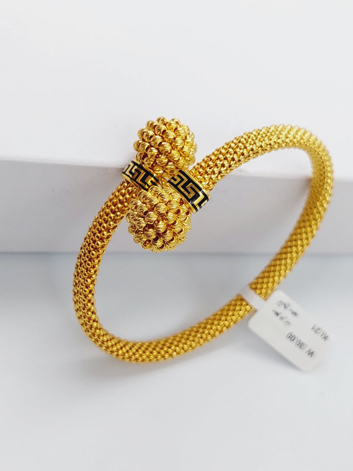 21K Gold Jassica Turkish Bracelet by Saeed Jewelry - Image 3