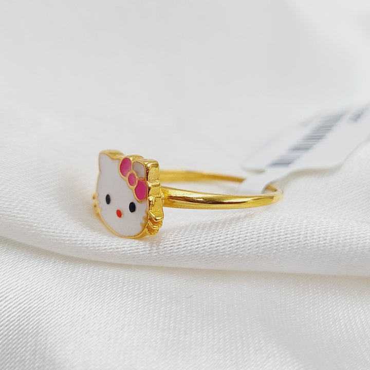 21K Gold Kids Ring by Saeed Jewelry - Image 4