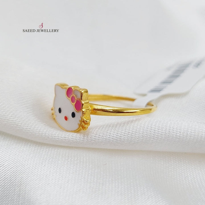 21K Gold Kids Ring by Saeed Jewelry - Image 4