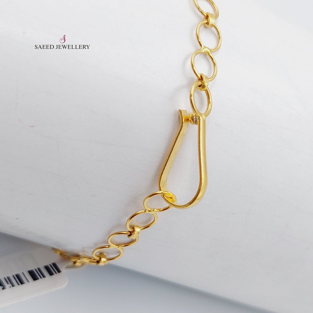 21K Gold Kuwaiti Bracelet by Saeed Jewelry - Image 4