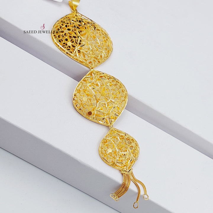 21K Gold Kuwaiti Pendant by Saeed Jewelry - Image 1