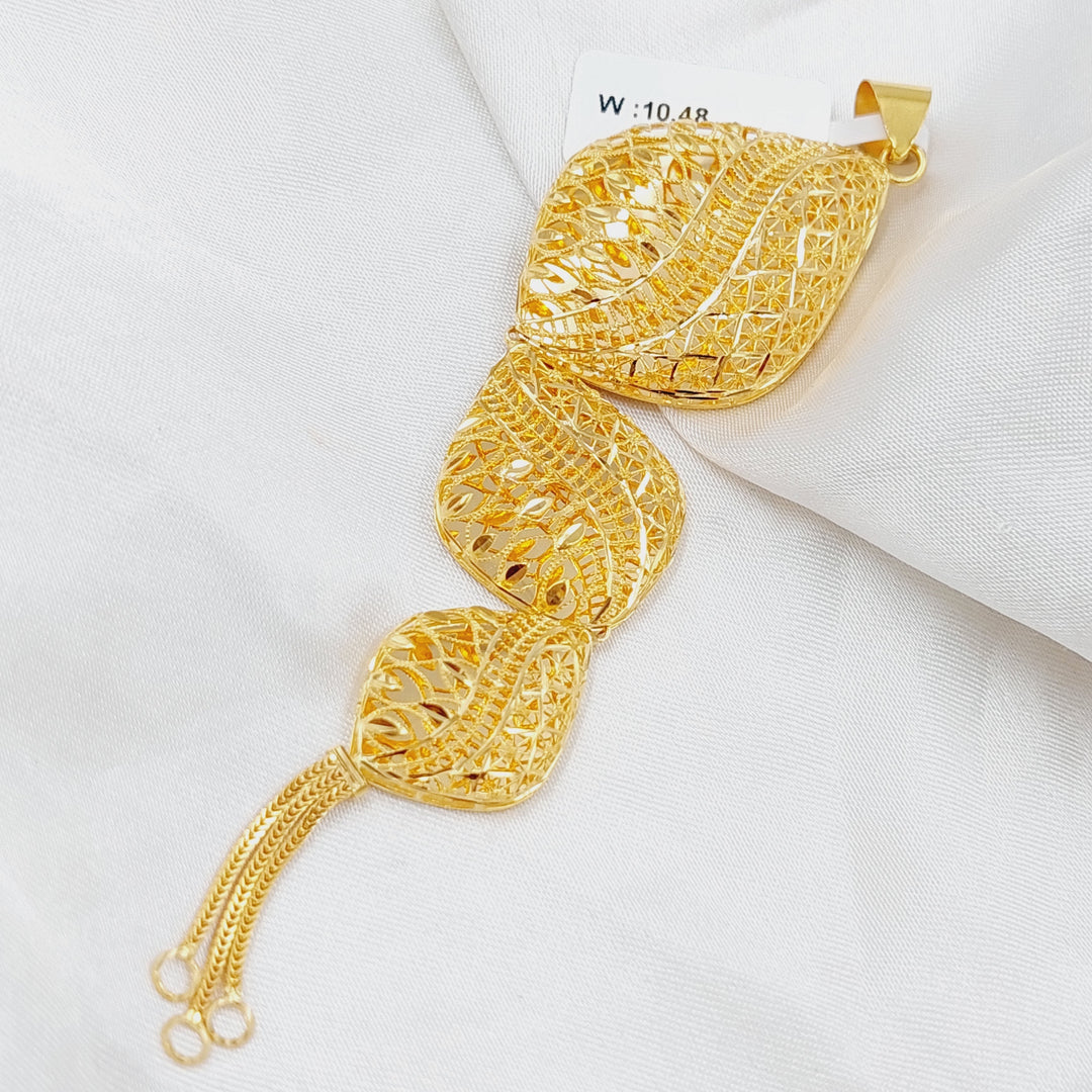 21K Gold Kuwaiti Pendant by Saeed Jewelry - Image 1