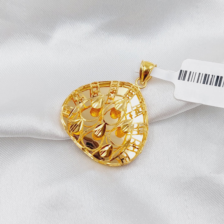 21K Gold Kuwaiti Pendant by Saeed Jewelry - Image 5