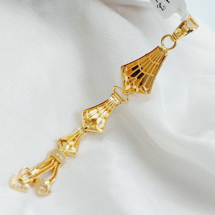 21K Gold Kuwaiti Pendant by Saeed Jewelry - Image 1