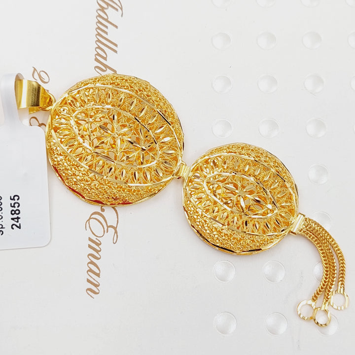 21K Gold Kuwaiti Pendant by Saeed Jewelry - Image 1