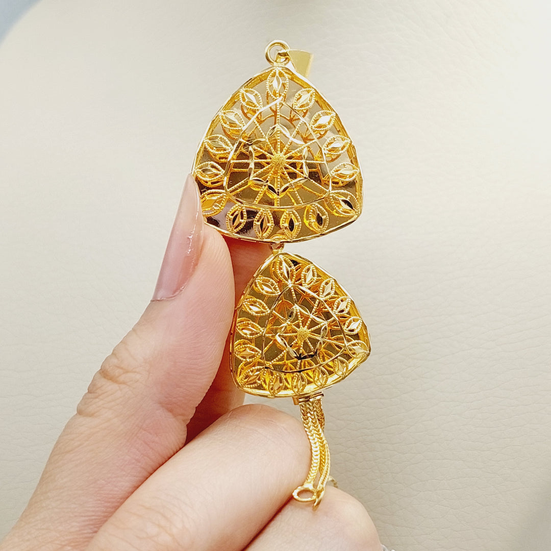 21K Gold Kuwaiti Pendant. by Saeed Jewelry - Image 6