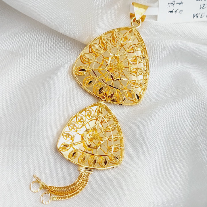 21K Gold Kuwaiti Pendant. by Saeed Jewelry - Image 3