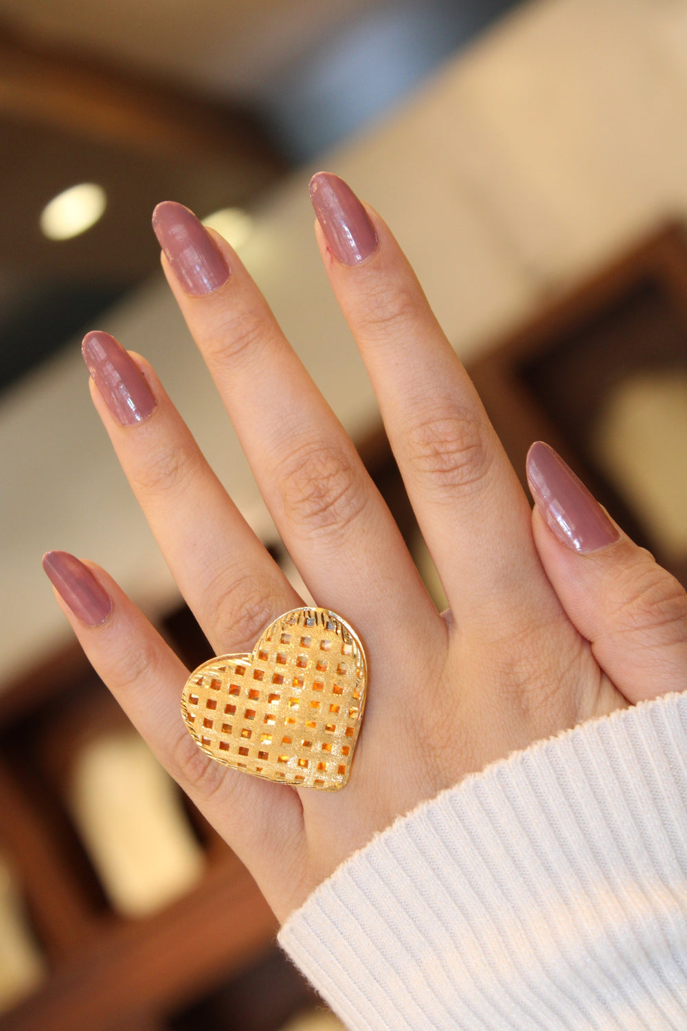 21K Gold Kuwaiti Ring by Saeed Jewelry - Image 2