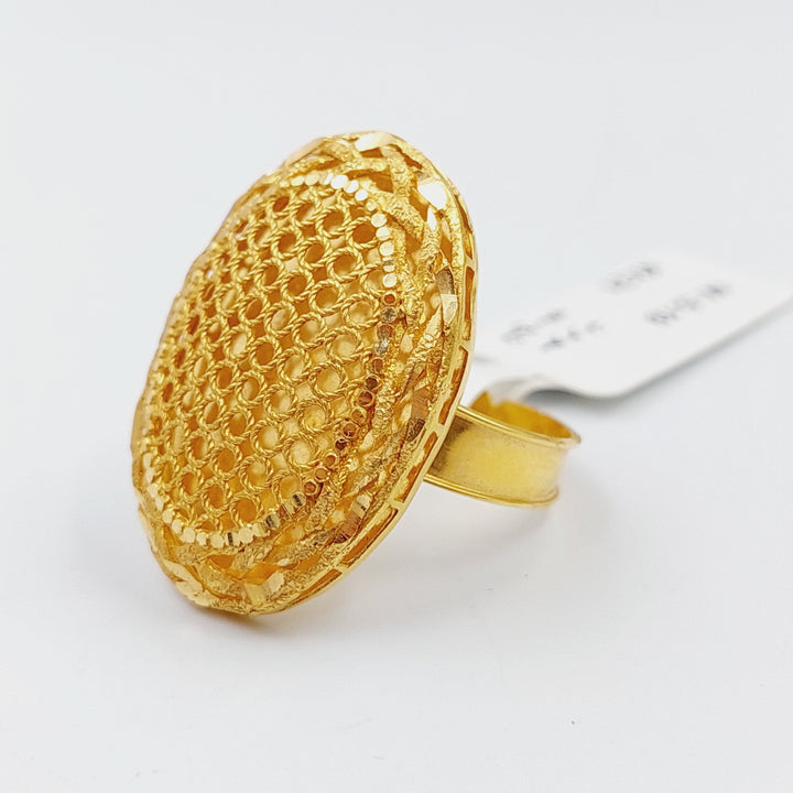 21K Gold Kuwaiti Ring by Saeed Jewelry - Image 1