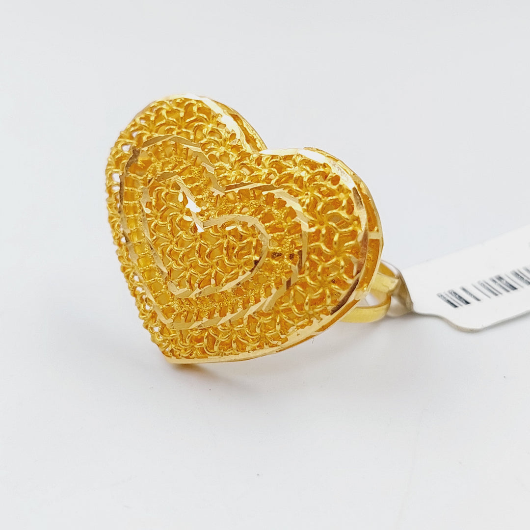 21K Gold Kuwaiti Ring by Saeed Jewelry - Image 6