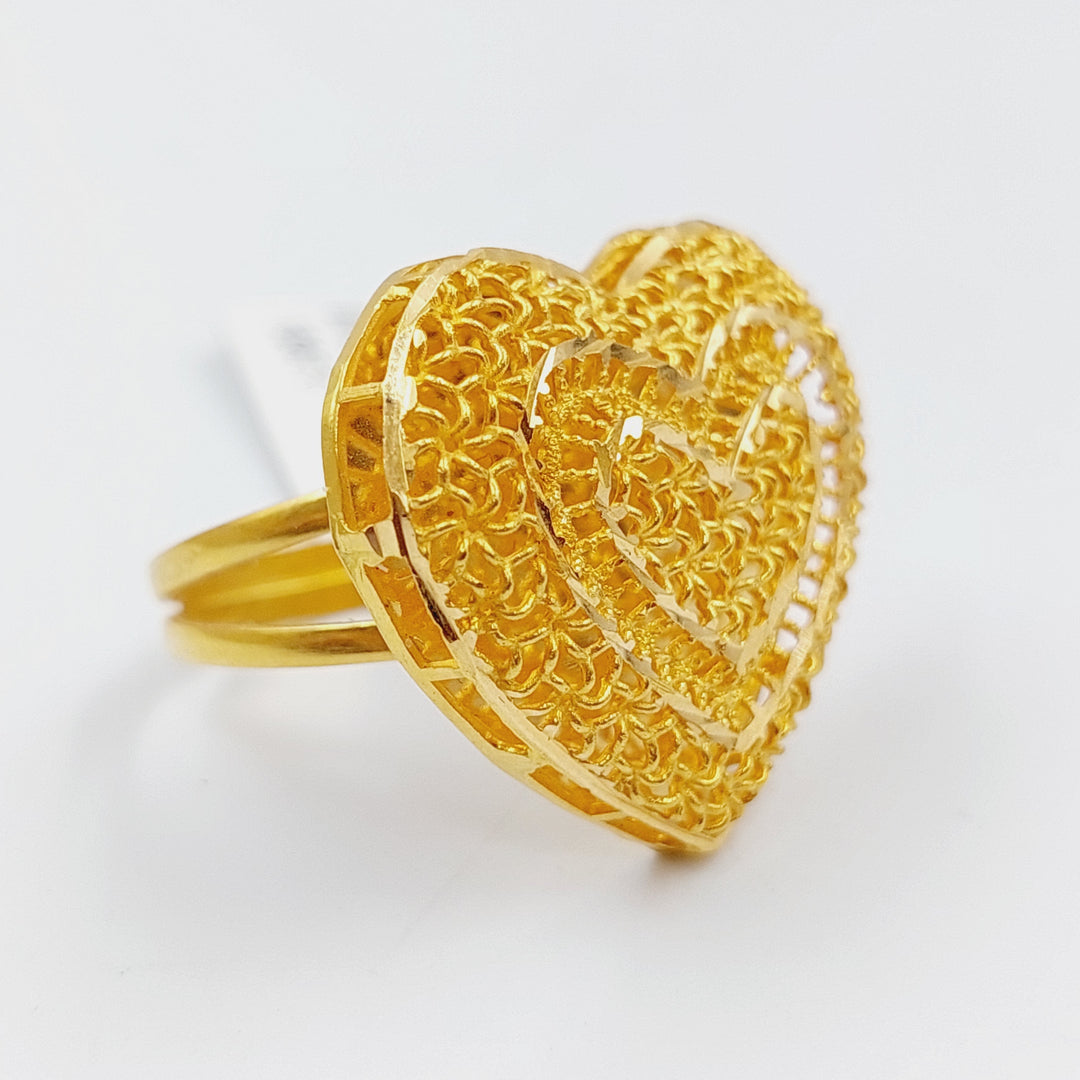 21K Gold Kuwaiti Ring by Saeed Jewelry - Image 1