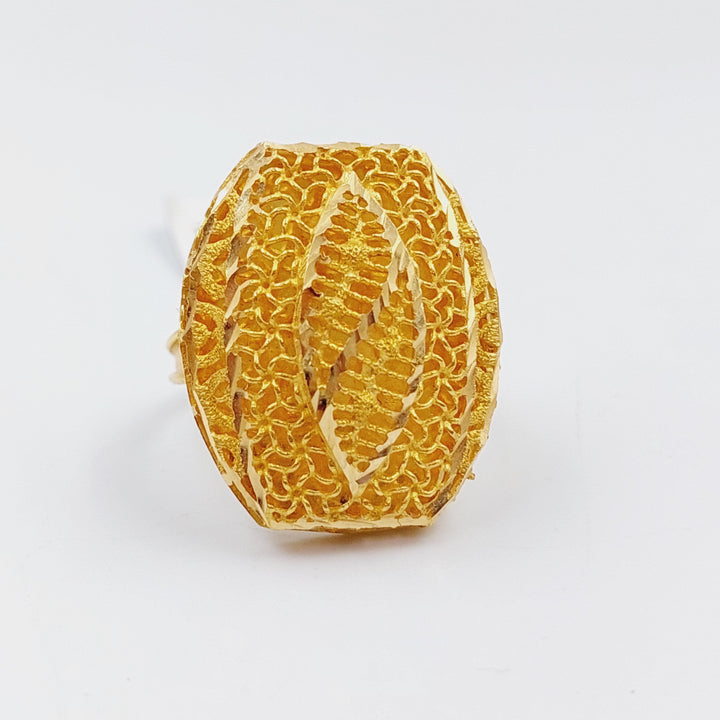 21K Gold Kuwaiti Ring by Saeed Jewelry - Image 2