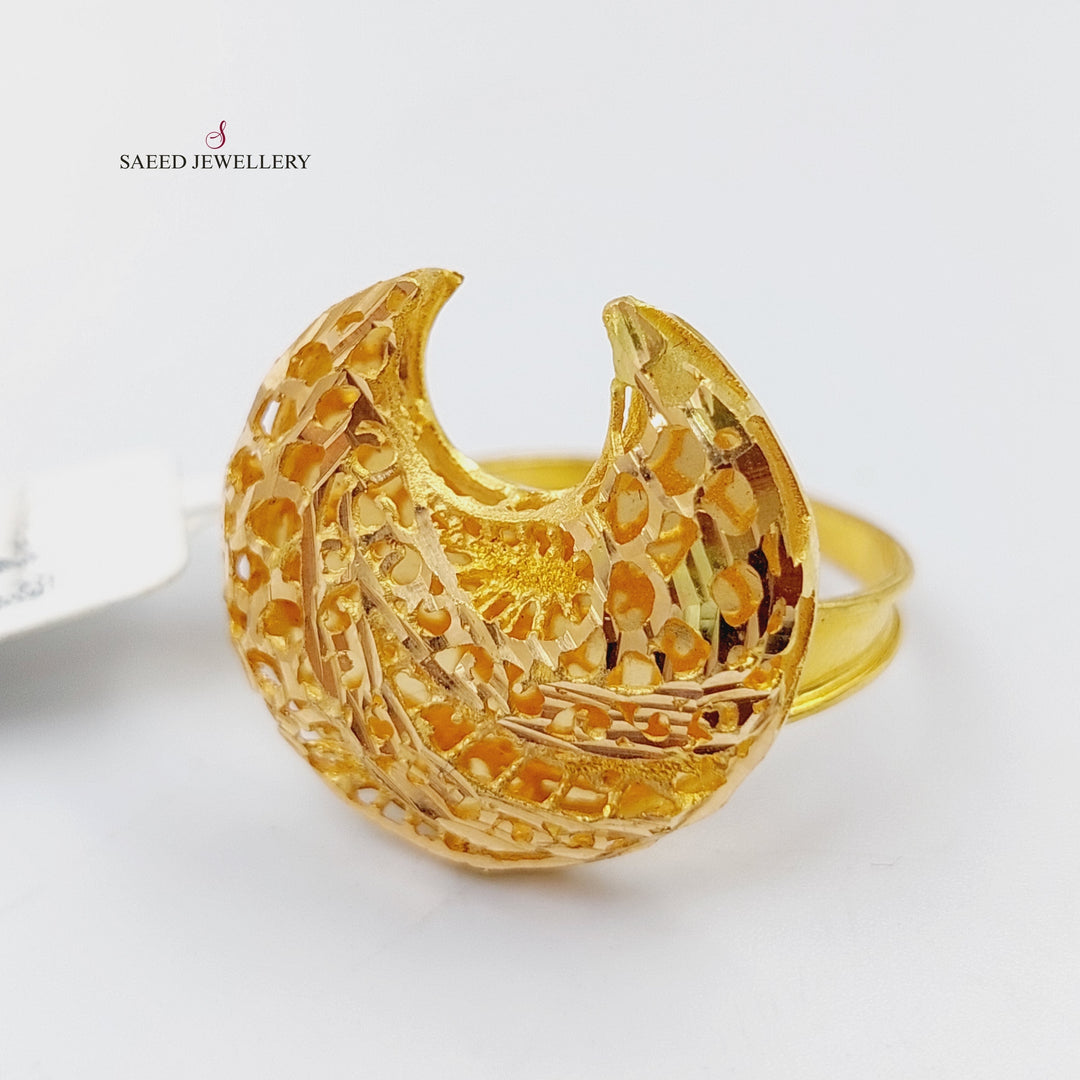 21K Gold Kuwaiti Ring by Saeed Jewelry - Image 4