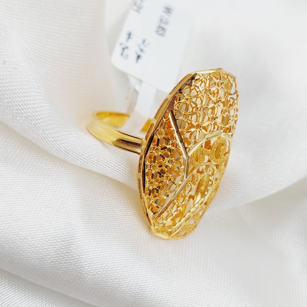 21K Gold Kuwaiti Ring by Saeed Jewelry - Image 1