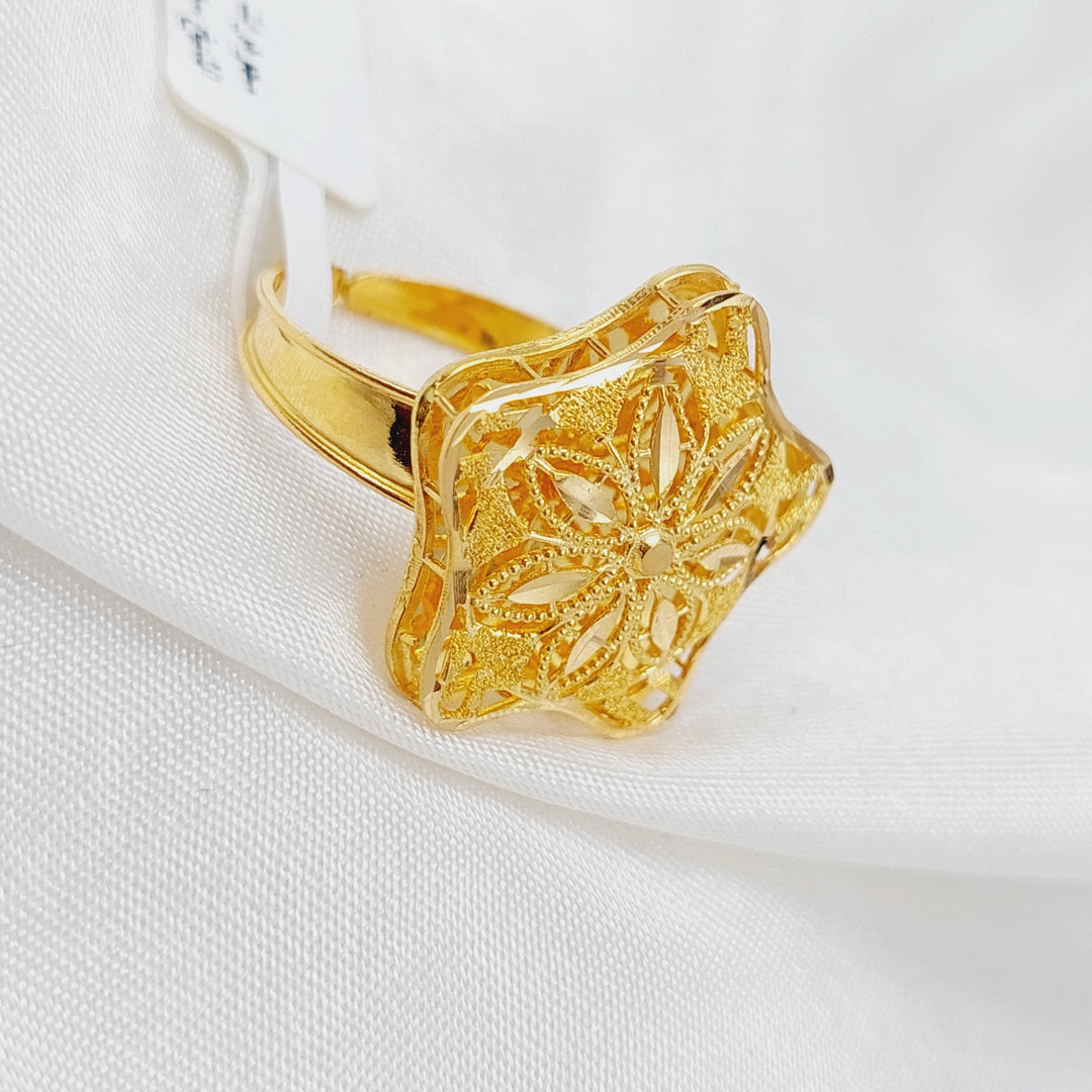 21K Gold Kuwaiti Ring by Saeed Jewelry - Image 7