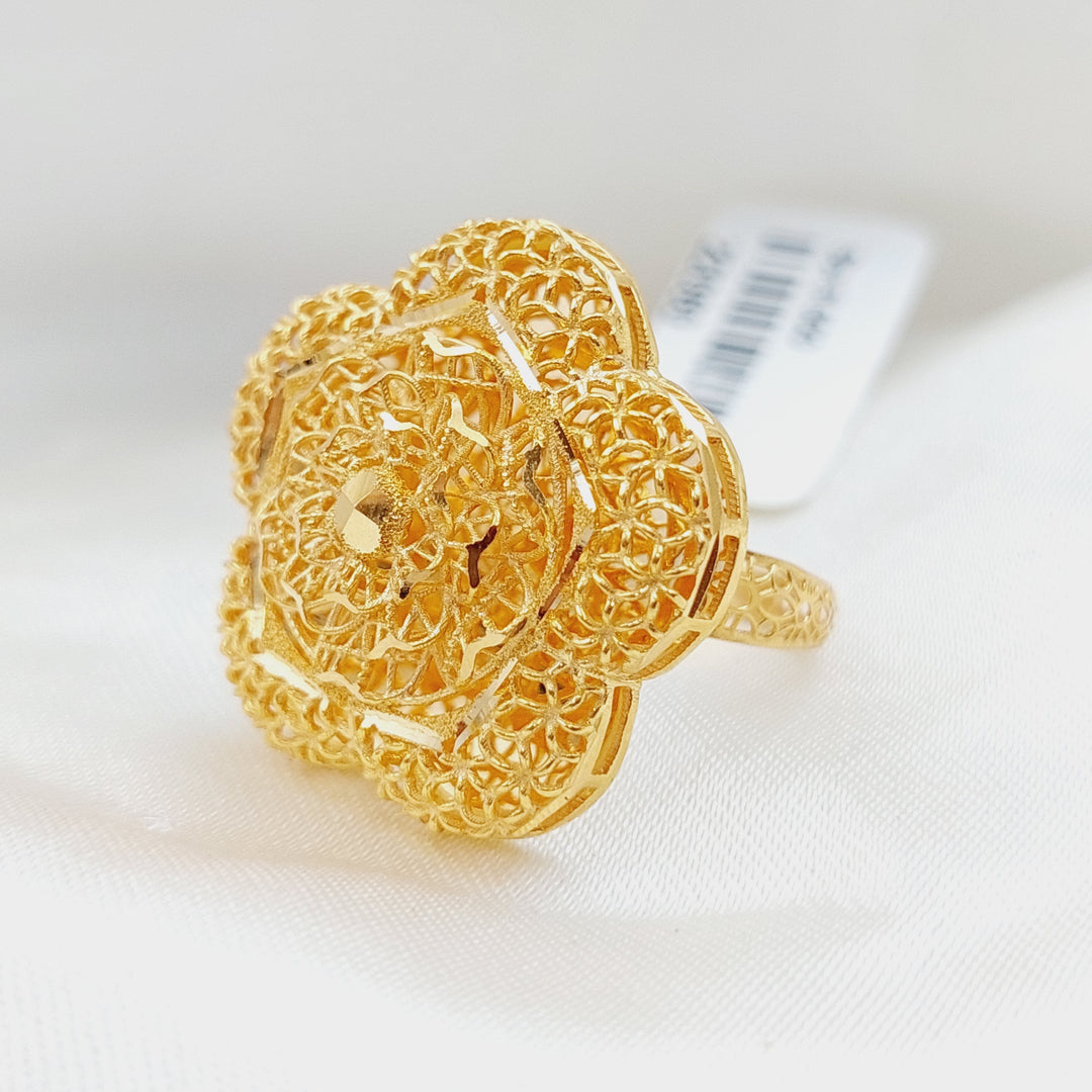 21K Gold Kuwaiti Ring by Saeed Jewelry - Image 1