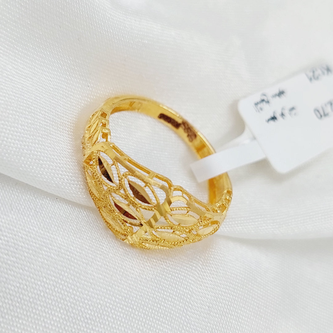 21K Gold Kuwaiti Ring by Saeed Jewelry - Image 4