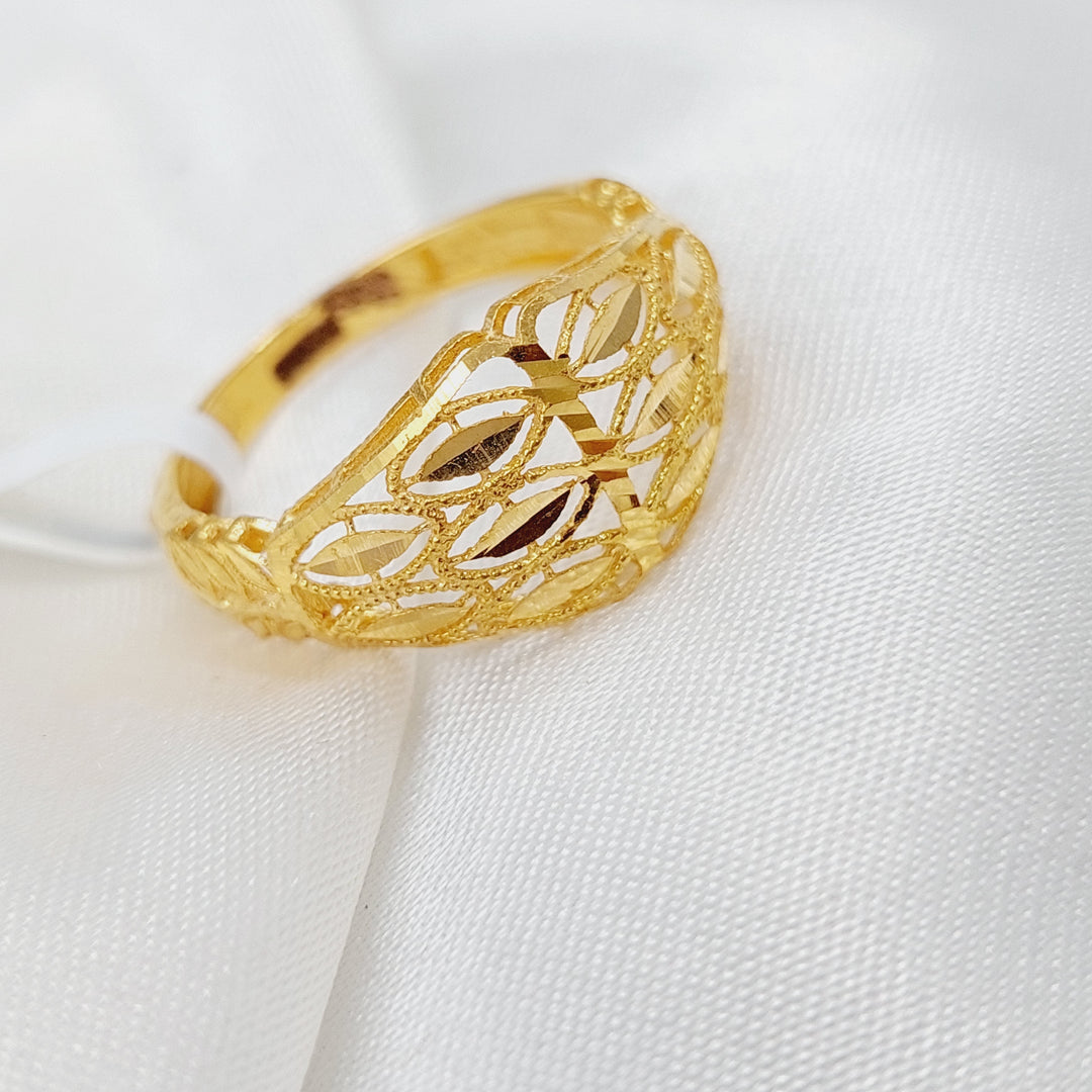 21K Gold Kuwaiti Ring by Saeed Jewelry - Image 1