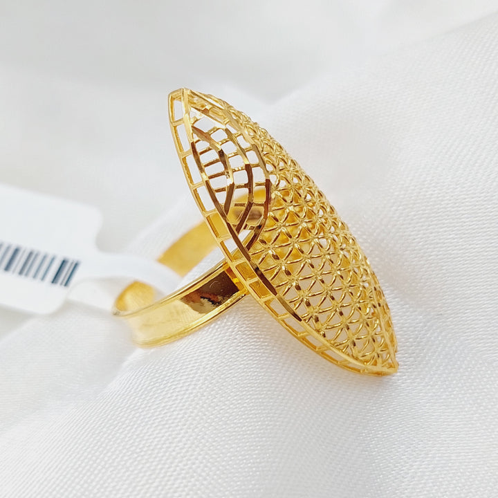 21K Gold Kuwaiti Ring by Saeed Jewelry - Image 5