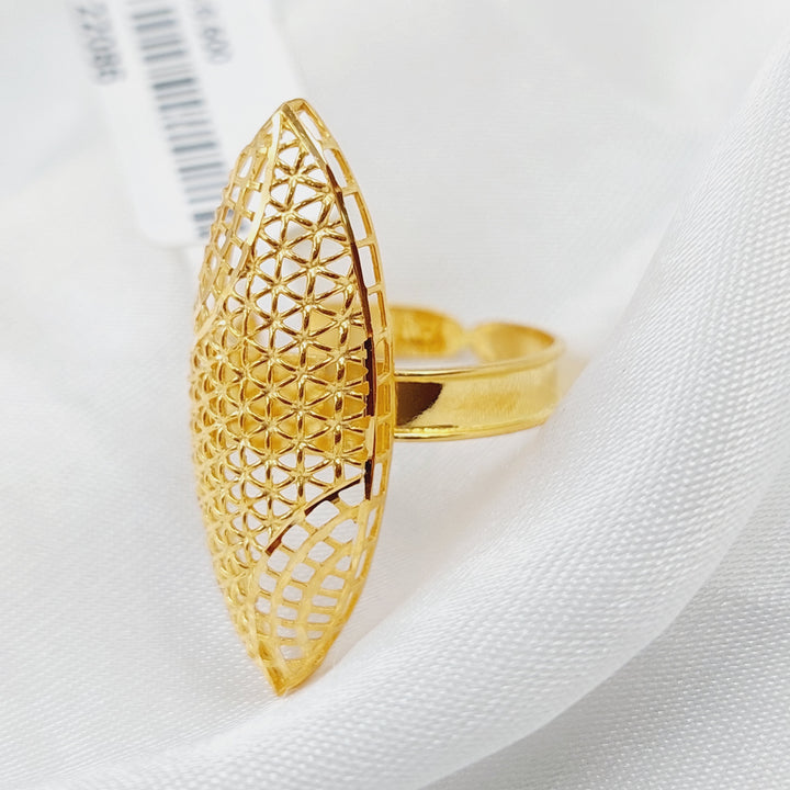 21K Gold Kuwaiti Ring by Saeed Jewelry - Image 1