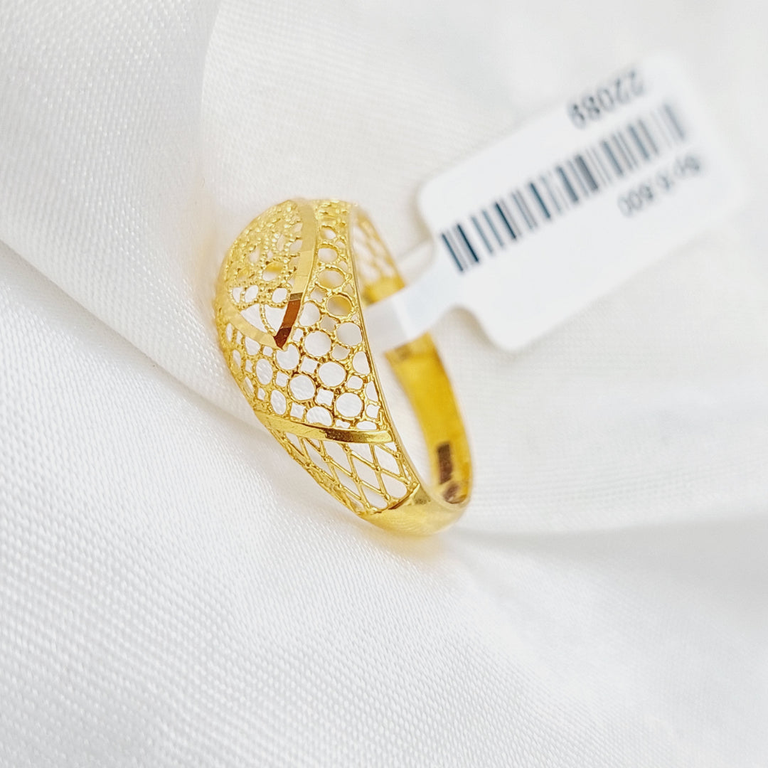 21K Gold Kuwaiti Ring by Saeed Jewelry - Image 4