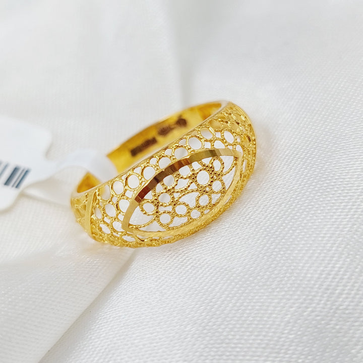 21K Gold Kuwaiti Ring by Saeed Jewelry - Image 1