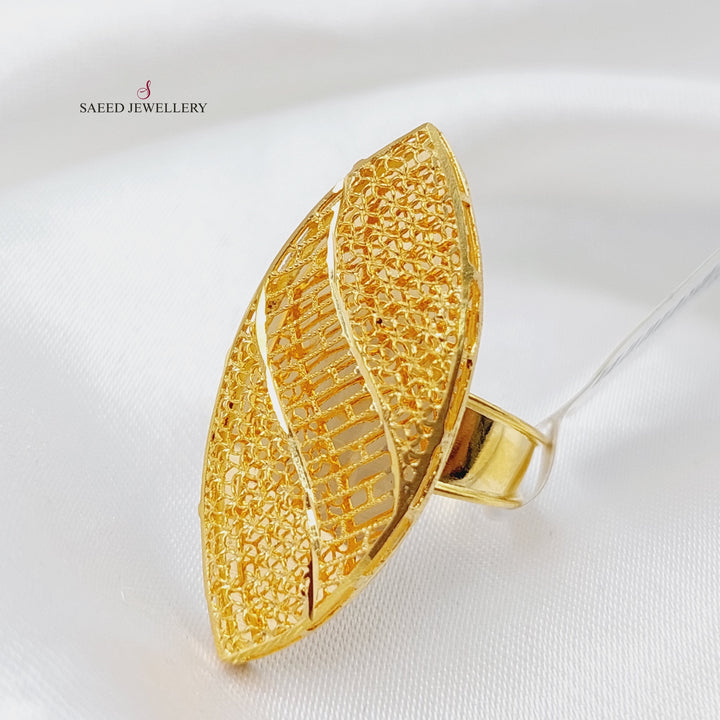 21K Gold Kuwaiti Ring by Saeed Jewelry - Image 1