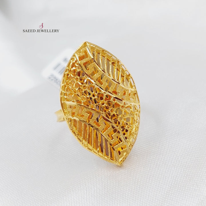 21K Gold Kuwaiti Ring by Saeed Jewelry - Image 4