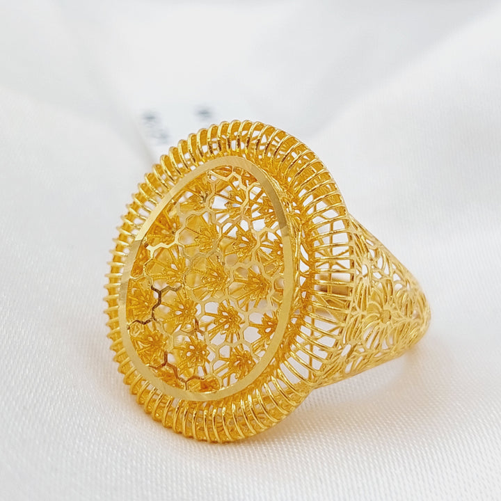 21K Gold Kuwaiti Ring by Saeed Jewelry - Image 2