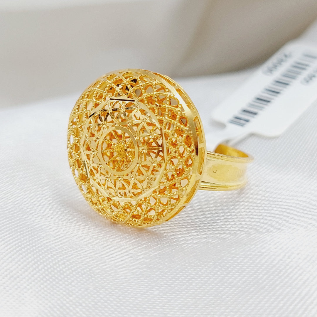 21K Gold Kuwaiti Ring by Saeed Jewelry - Image 1