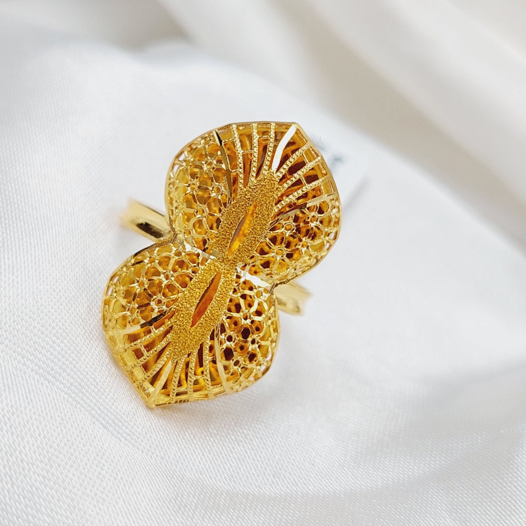 21K Gold Kuwaiti Ring by Saeed Jewelry - Image 4