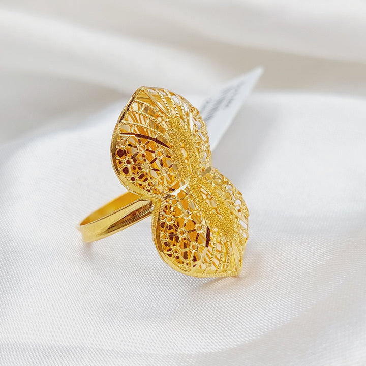 21K Gold Kuwaiti Ring by Saeed Jewelry - Image 1