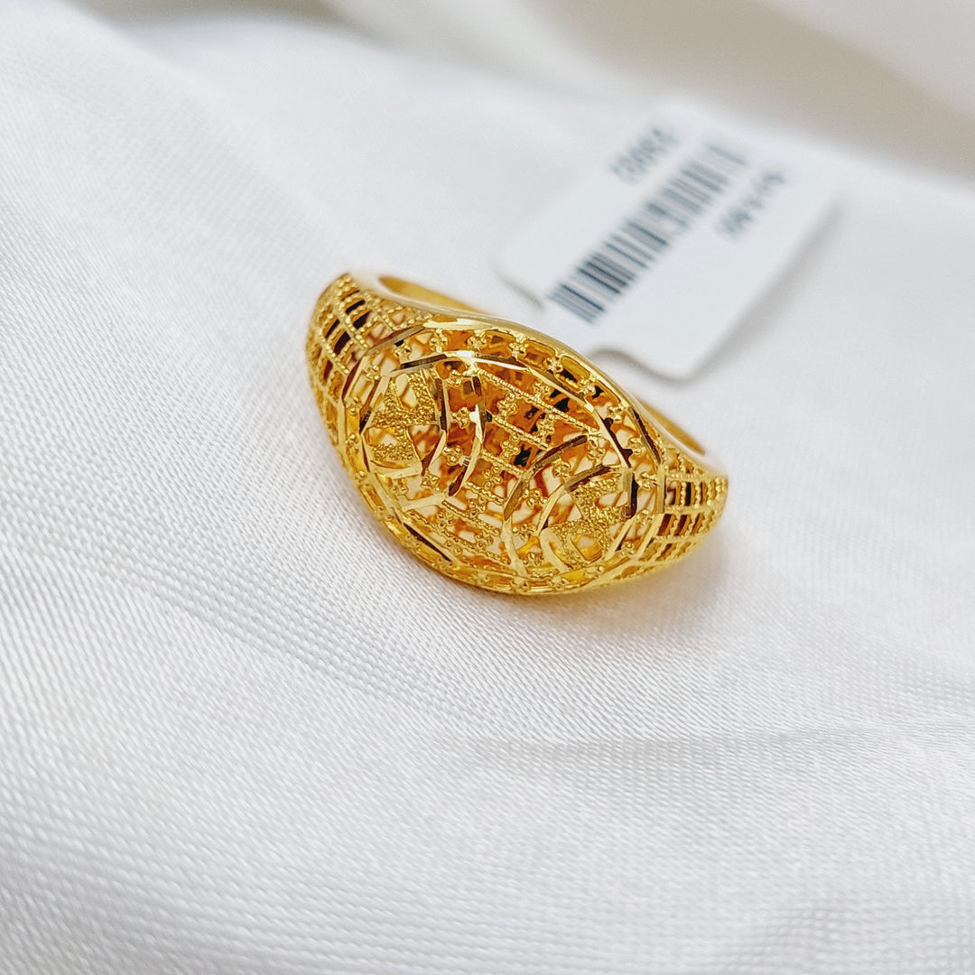 21K Gold Kuwaiti Ring by Saeed Jewelry - Image 3