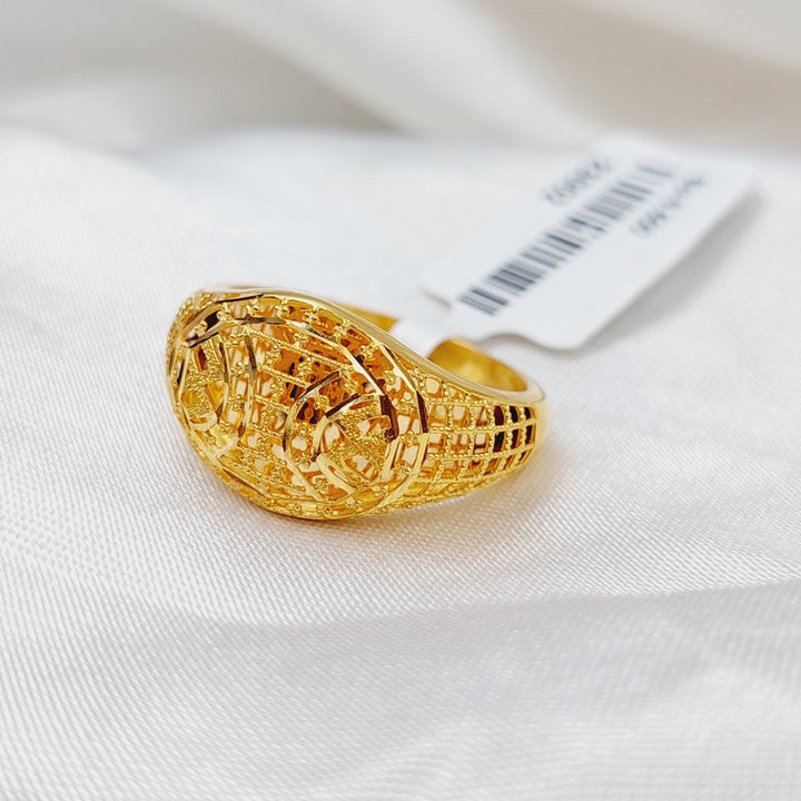 21K Gold Kuwaiti Ring by Saeed Jewelry - Image 5