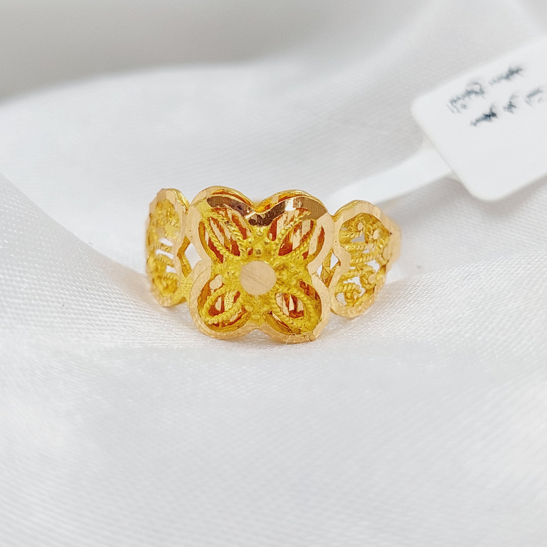 21K Gold Kuwaiti Ring by Saeed Jewelry - Image 4