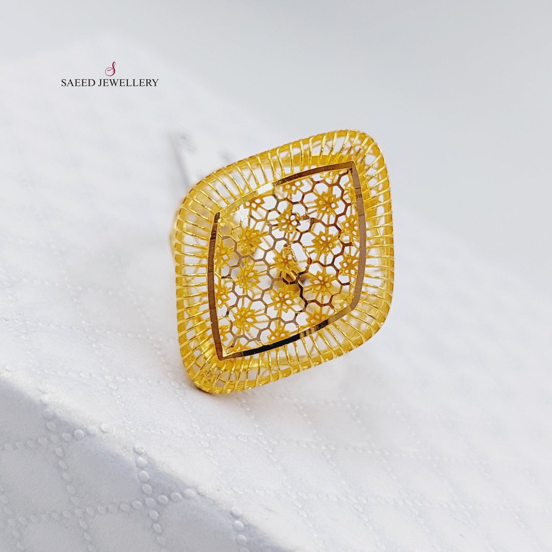 21K Gold Kuwaiti Ring by Saeed Jewelry - Image 5