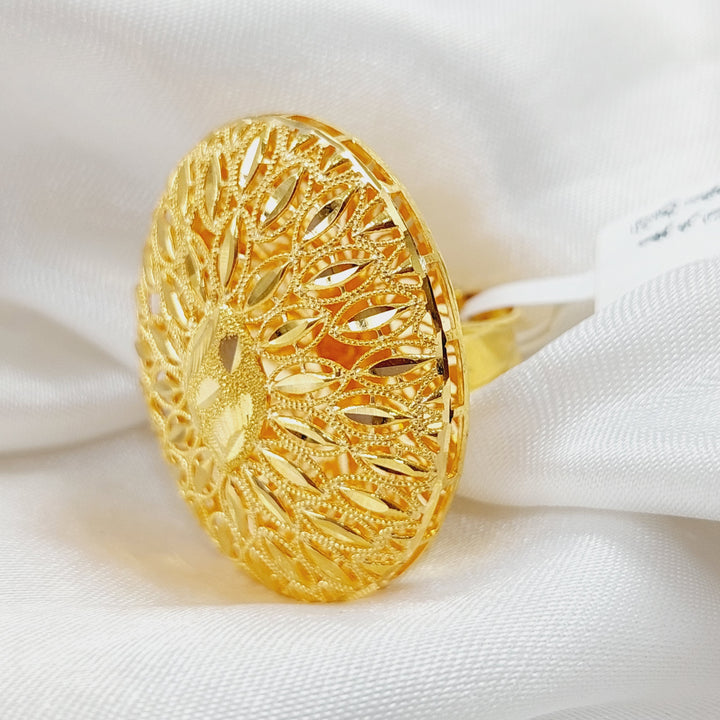 21K Gold Kuwaiti Ring by Saeed Jewelry - Image 3