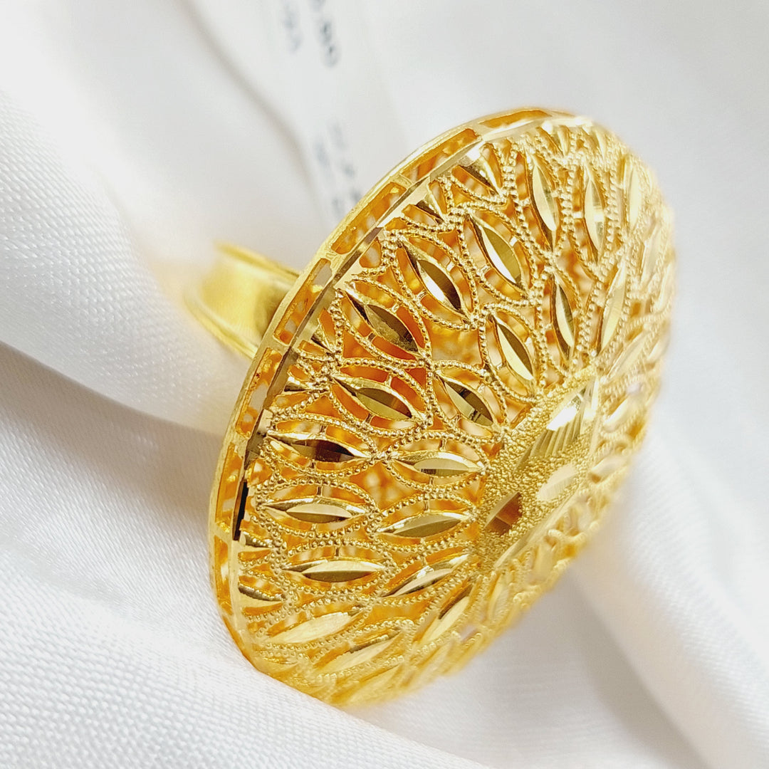 21K Gold Kuwaiti Ring by Saeed Jewelry - Image 5