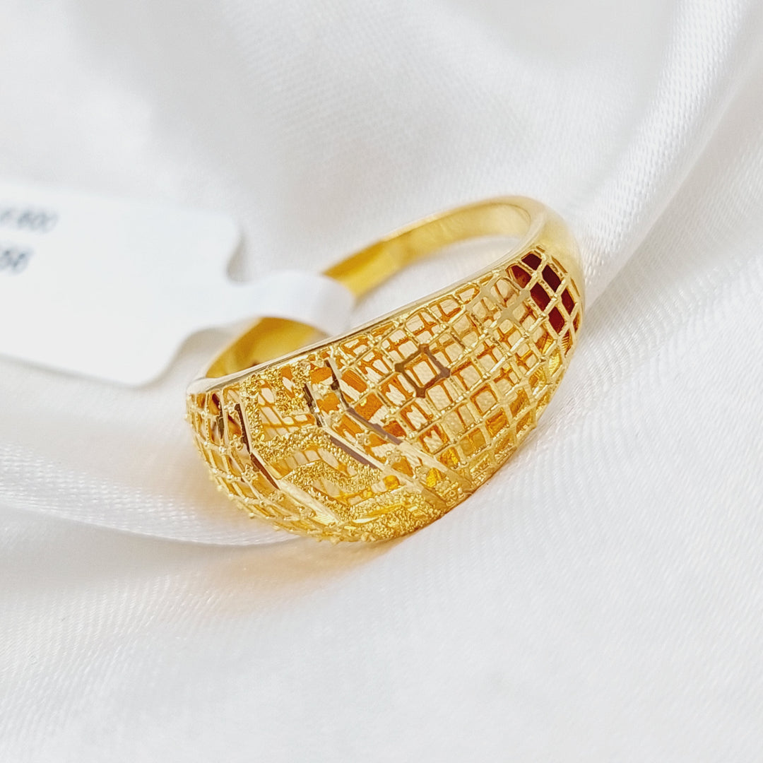 21K Gold Kuwaiti Ring by Saeed Jewelry - Image 4