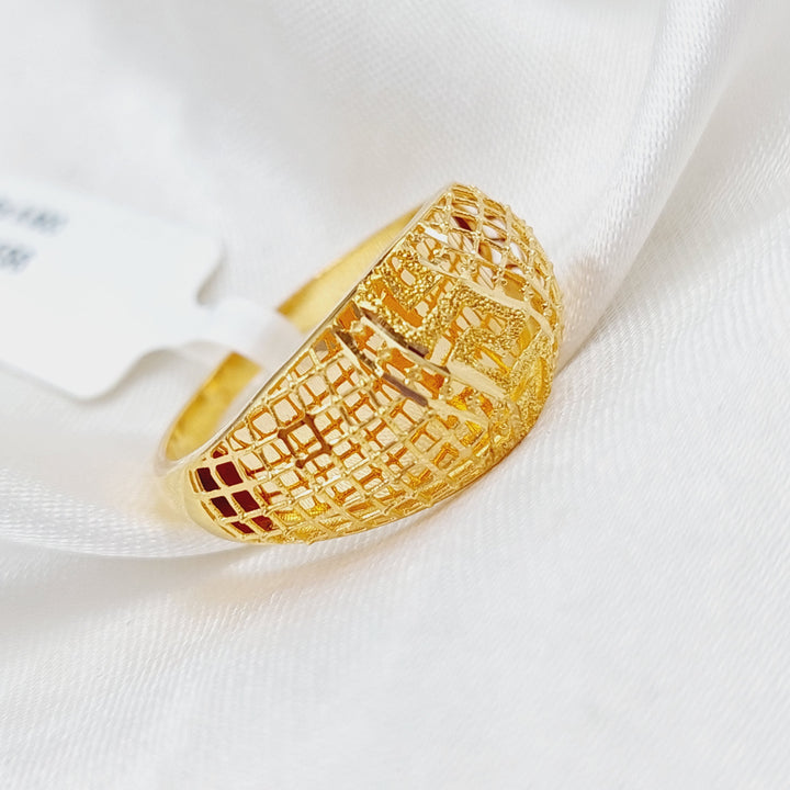 21K Gold Kuwaiti Ring by Saeed Jewelry - Image 1