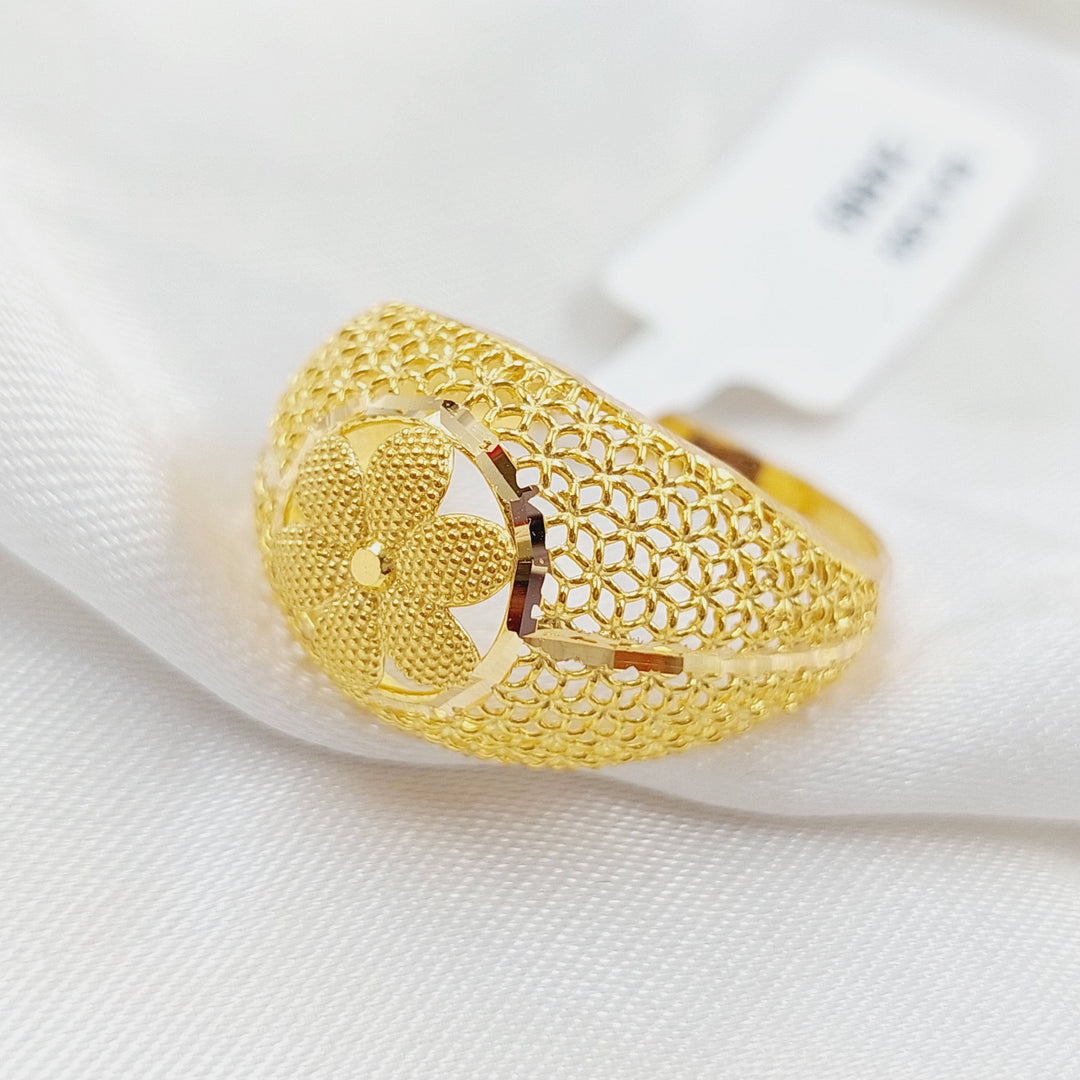 21K Gold Kuwaiti Ring by Saeed Jewelry - Image 1